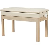 Amazon.co.jp: RAKU ピアノ椅子 二人掛け ピアノイス 高低高さ微調整